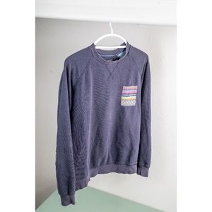 Crewneck Sweatshirt with pocket and elbow detail